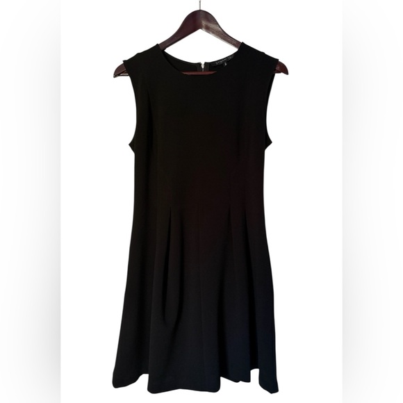 New Dynamite women's little black dress midi length fit and flare sleeveless M - Picture 2 of 6